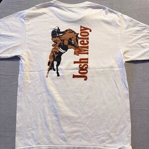 Josh MeloyCowboy Rodeo White Graphic T-shirt XL